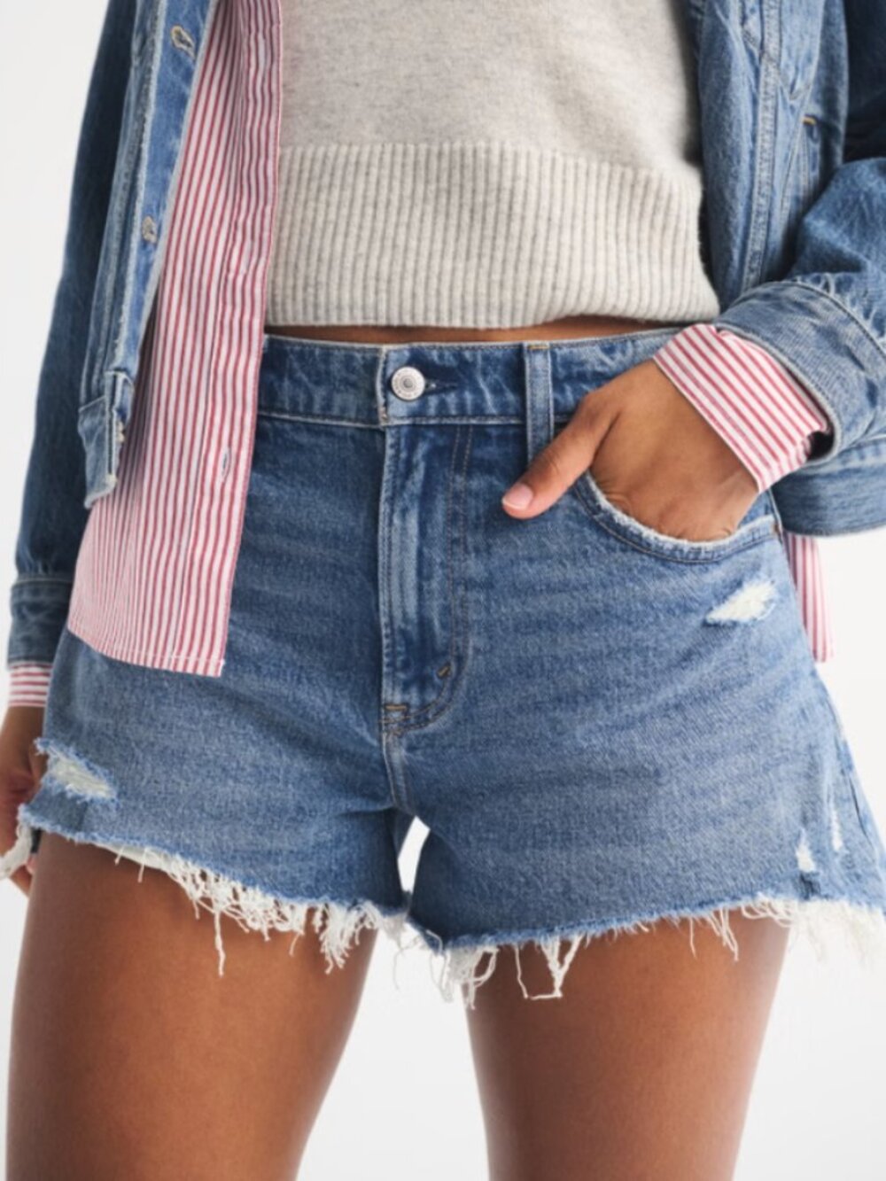 Abercrombie and Fitch The Mom Short High Rise Size 16/33